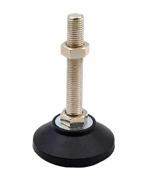 Close-up of a single threaded leg leveler from Beefy Nylon Leveling Feet Set 10 Pcs Adjustable Threaded Leg Levelers For Machines With Ground Grips
