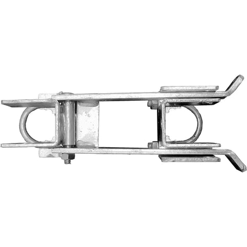 Residential Double Gate Latch For Chain Link Fences Strong Arm Sentry Style Galvanized Steel Top View
