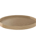 Slick Rotating Wooden Lazy Susan Perfectly Sized For Deep Corner Cabinets. 18-inch solid wood rotating shelf for kitchen use.