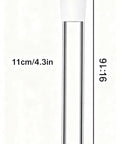 14mm Compatible Borosilicate Glass Tube 110mm Long Thick Lab Grade Glass With measurement markings