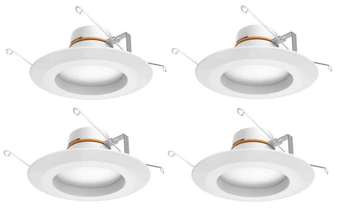 Slick Top Shelf 5 To 6 In White Integrated Led Tunable Color Changing Recessed Trim Downlight Kit Energy Star Dimmable Wet Location Rated 8 Pack Shatter Resistant Hella Bright And Easy Setup Allows You To Shine Without The Hassle Right Out Of The Box