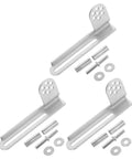 Three Pack Y-223 Refrigerator Door Hinge Kit In Galvanized Steel Silver, Universal Chest Freezer Hinge Set For Smooth Door Operation, Durable Construction, Precise Fit, Easy Retrofits, Long Lasting Stability, 3 hinges with pins and washers