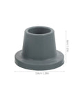 Heavy Duty Rubber Replacement Feet For Bath Chairs And Shower Benches Non Slip Grip 28.5mm Hole Universal Fit Easy Install, Grey