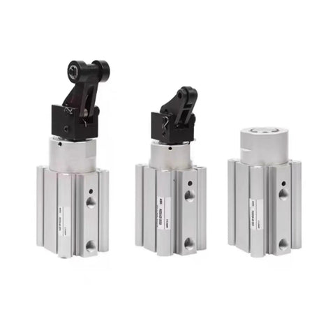 Heavy Duty Pneumatic Air Cylinder Stop Block Actuator RSDQB Series mechanized components for industrial automation solutions.
