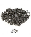 Slotted Pyramid Head Screws Five Eighths Inch Steel Black Coated, Heavy Duty Wood Fasteners Pack of One Hundred