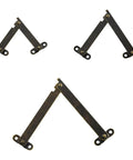 Sturdy 6 Pack Miniature Lid Hinges For Decorative Wood Boxes Rustproof Quiet Operation Erosion Resistant Metal Construction