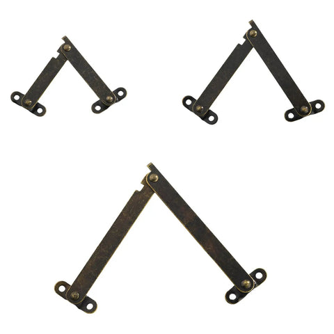 Sturdy 6 Pack Miniature Lid Hinges For Decorative Wood Boxes Rustproof Quiet Operation Erosion Resistant Metal Construction