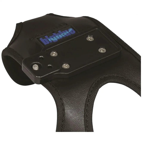 Mounting bracket for VTL 2900 Lumen Wide Beam Flashlight With Blue Light Mode And 1000 Lumen Spot Beam Black, angled view