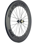 88mm Carbon Fiber Wheelset For 700C Clincher, 23mm Inner Width, 3K Matte Rim, EN Tested, basalt braking surface