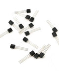 Assorted transistors from a 675 Piece Power Transistor Kit Assortment With 15 Models Including 2N2222 NPN 2N3904 NPN 2N3906 PNP 2N5401 PNP