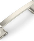 10 Pack Brushed Satin Nickel 3.75 Inch Hole Centers 96mm Cabinet Pulls for Kitchen Cabinets Cupboards Drawers