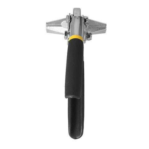 Alloy Steel Hand Seamer with Folding Pliers and Rubber Grip for Sheet Metal Bending in HVAC 80mm, front view