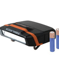 Cap Visor Clip LED Light With Pivoting Head, Battery-Powered 2xAAA shown with batteries