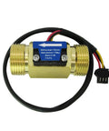 Brass G3/4 Water Flow Sensor Hall Effect Meter 1-30 L/min For Water Heaters And Appliances DC 5-15V Operation 1.75 MPa Max Pressure Durable Pipe Flow Counter For DIY And Industrial Use