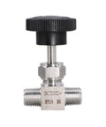 Dialed In Needle Valve NPT 1/4 Inch Male Thread Flow Control Valve, 304 Stainless Steel Metering Valve for Water Gas Oil Steam, 1500 PSI