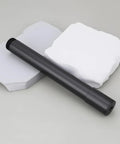 Thru Axle 20mm x 110mm with 175mm Overall Length, Compatible with Fox 40 Forks, black aluminum, on white background