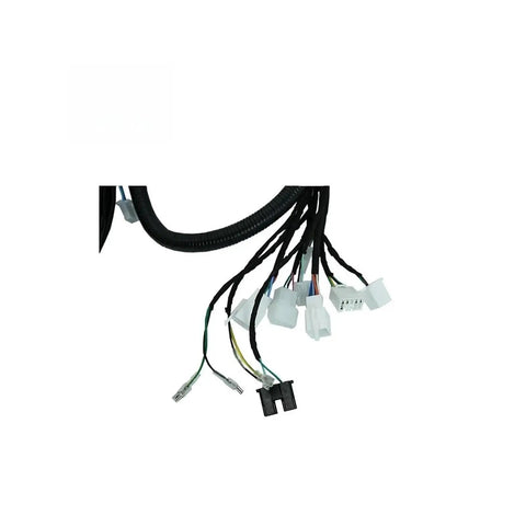 Badass Dual Drive Wiring Harness Plug And Play For Custom Ev Builds showing multiple connectors and harness, suitable for electric motorcycle kit.