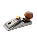 Bench Dog Small Chisel Plane Durable Flush Plane With Hardened Blade Open Front For Clean Precise Woodworking Trimming And Shaving Includes Case Pro Grade Handy Tool Set For Workshop Or On The Go, showing side angle with wooden handle.