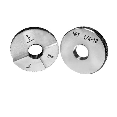 Built Tough Durable Steel Taper Pipe Thread Ring Gauge For NPT Testing 1/16-27 3/8-18 1/4-11.5 Internal Thread Size Verification