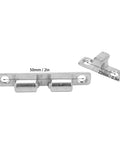 Rock-Solid 316 Stainless Marine Door Catch With Ball Tension Roller, 60mm, Rust-Resistant, Polished Finish Components Displayed