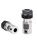 Heavy Duty Motor Shaft Extension Rod Chuck Holder Built Tough For Hella Smooth CNC Milling And Lathe Work To Zero Out Vibration and unleash kickass heavy load cutting results daily. Close-up view of two ER11 chuck holder adapters.
