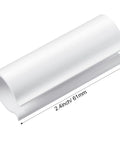 Jetec white PVC pipe clip, 2.4-inch long, fits 1/2-inch PVC pipe