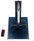 Hands On High School Physics Lab Damping Demonstrator With Adjustable Magnetic Field And Aluminum Versus Copper Plate Comparison Includes Digital Timer For Precise Lenz Law Analysis And Clear Electromagnetic Damping Demonstration, showing base and pendulum setup with metal plates