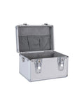 Portable Aluminum Tool Box With Removable Foam Insert Heavy Duty Metal Storage Organizer Cabinet For Tools And Hardware
