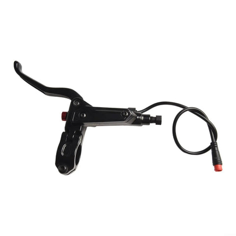 Left Hand Electric Bike Brake Lever For Hall Motor, 3 Pin Power Cut Off Hydraulic Disc Brake Handle, Aluminum Alloy Mineral Oil System