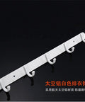 Built Tough Wall Mounted Coat Hook Heavy Duty Robe And Towel Hanger Solid Zinc Alloy Vintage Style Piece, white with four sturdy hooks.