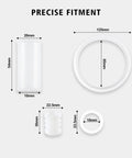 Precise fitment of 15 Piece Soft Serve Ice Cream Machine Repair Kit With O Rings Gaskets Seals And Tubes Premium Food Grade Silicone