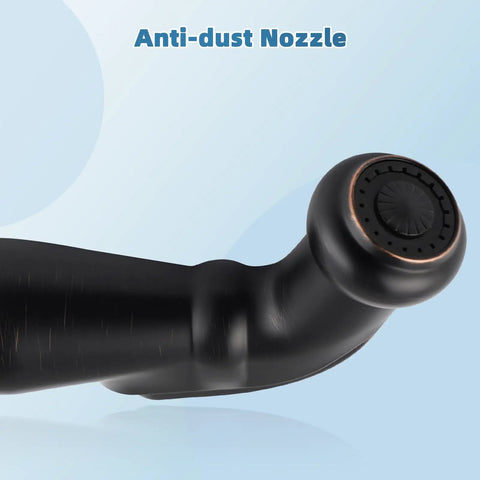 Heavy Duty Universal Kitchen Side Sprayer Head Replacement Nozzle Slick Oil Rubbed Bronze Premium Swivel Quick Swap Faucet Spray Gun with anti-dust nozzle view.