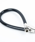 Upgrade Your Garage Game With Flexible Rubber Air Hose For Tire Inflator 15 Inch Length Solid Lock On Clip For Car Truck Suv Compressor Stop Air Leaks And Making Filling Wheels Quick Simple To Save Effort For Owners Driving Daily Around Here. Black 15-inch rubber tire inflator hose with lock-on metal fitting