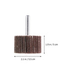 10Pcs Polishing Wheels For Rotary Tools With Brown Corundum Abrasive And Cloth Substrate, Wear Resistant Sanding Discs with dimensions