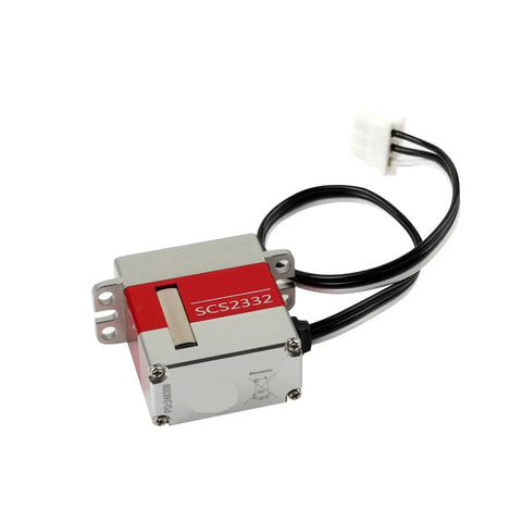 Top Shelf SCS2332 7.4V Serial Bus Servo Kit with metal casing and wires for remote control builds and robotics mods.