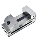 2 Inch Fast Moving Vise For Surface Grinding Milling And EDM Machines Stainless Build With Constant Clamping So It Holds Tight And Slashes Setup Time Model QKG50