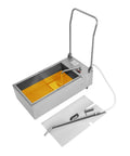 Commercial Deep Fryer Oil Filter Station, 14 Gallon Stainless Steel Grease Recovery Cart, 370W Portable Kitchen Workhorse with hose.