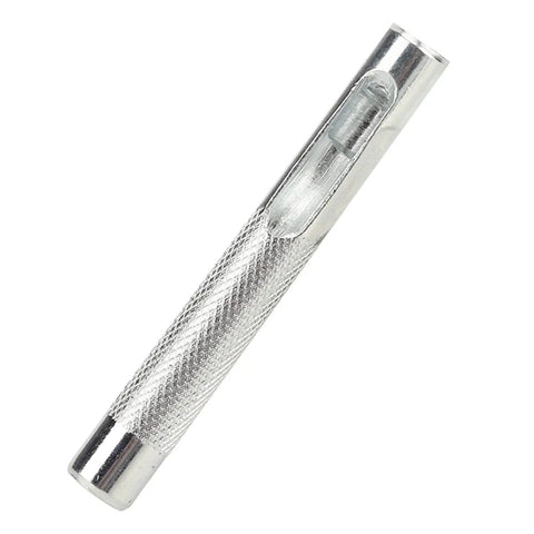 Replaceable Leather Stitching Belt Punch Tool Ten Piece Hole Punch Set with Carbon Steel Blades handle detail view