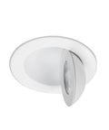 Built Tough 6 Inch Adjustable Round Led Recessed Downlight Kit Delivering 5 Cct Options 15 Watt 1350 Lumens with gimbal head.