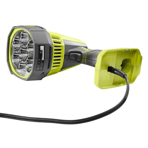 Go-To Dual Powered LED Spotlight With 2500 Lumens Cordless Work Light That Runs On 18V One Plus Batteries Or AC Adapter, Batteries Not Included