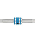 Precision Dual Socket Hex Wrench 4MM Plus 4.5MM For RC Car Mods sleek aluminum alloy tool with 4.5mm head and blue grip.