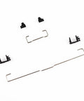 Premium Plate Mount Costar Stabilizer Kit Featuring Balanced Raised Wire Shafts for Sixty and Eighty Seven Mechanical Keyboards parts display.
