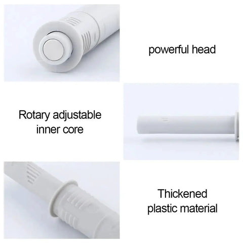 Two Pack Magnetic Cabinet Latches with rotary adjustable inner core and powerful plastic head for invisible quiet closer.