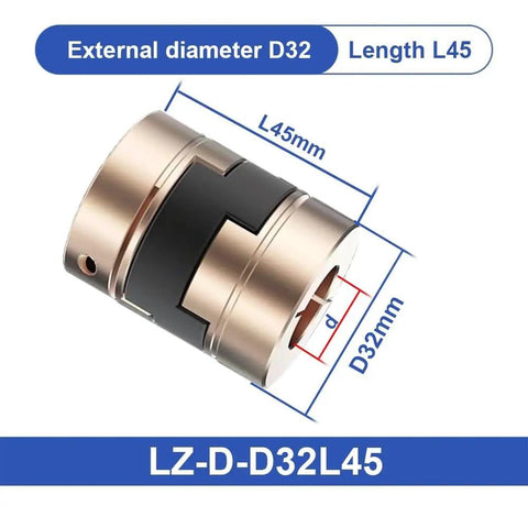 Top Tier Oldham Flexible Shaft Coupler Compatible With 3D Printer And CNC Build Featuring Durable 8mm 10mm And 16mm Sizes For Smooth Operation And Precision Alignment Every Single Time, D32 L45 metal coupler