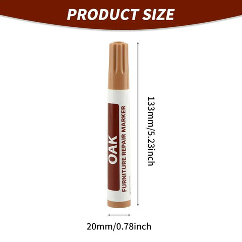 Wood Repair Markers Touch Up Kit For Stains And Scratches On Wooden Floors Tables And Furniture Oak Color Quick Dry