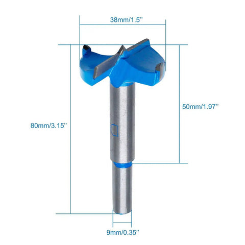 One And A Half Inch Forstner Drill Bit With Tungsten Carbide Cutting Edge Delivers Clean Precise Holes In Wood Plastic And Plywood Great For Hinges And Cabinet Openings Heavy Duty Woodworking Hole Cutter Qjaiune with 38mm cutting diameter and 80mm length