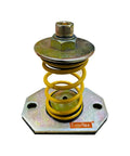 Smooth Operator Open Spring Mount Vibration Isolator With 6 Mm Ribbed Rubber Pad And 66 Lb Capacity 1 Inch Deflection Height Adjustable Yellow
