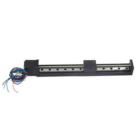 200Mm Mini Linear Rail Guide Lead Screw T6x1 With Nema 11 Stepper Motor High Precision Cnc Automation Slider Kit side view with wiring.