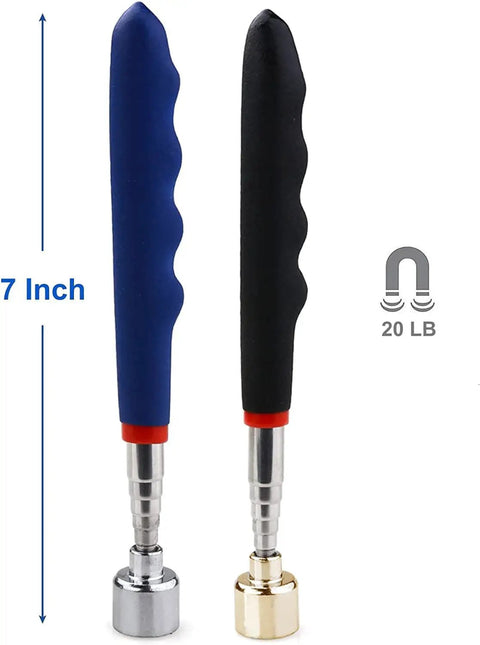 Magnetic Telescoping Pick Up Tool With Pocket Clip 20 Pound Grabber Reacher Extendable 7 To 30 Inch Reach Flexible Magnet Retrieval Stick The Go To Gadget For Men