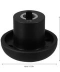 Plug And Play Black Plastic Transmission Part For Grinders And Soy Milk Makers Mushroom Head Socket Accessory Easy Install Space Saving Design Durable Diy Repair Component, 4cm
